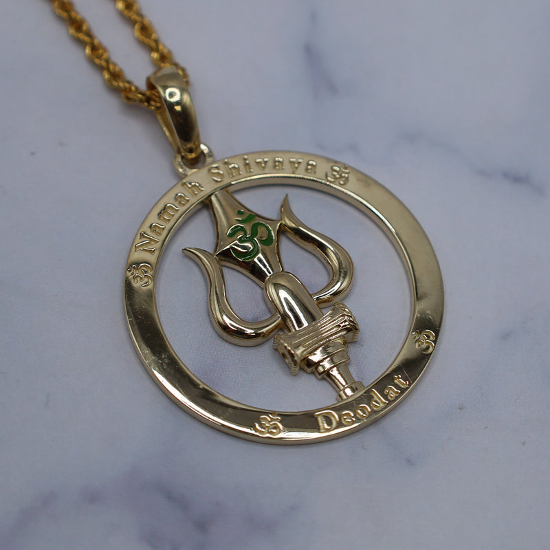 Om Openwork Hindu Pendant