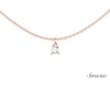 Solitaire Pear Diamond Necklace