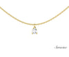 Solitaire Pear Diamond Necklace