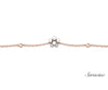 Pearl Flower Beaded Bracelet Rose Gold