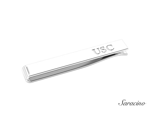 USC Tie Clip White Gold
