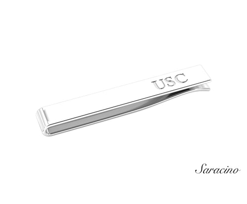 USC Tie Clip White Gold