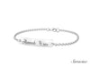 USC Graduation Tag Bracelet White Gold