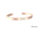 USC Diamond Graduation Bangle Rose Gold