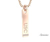 USC Graduation Tag Necklace Rose  Gold