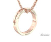 USC Graduation Ring Necklace Rose Gold