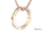 USC Graduation Ring Necklace Rose Gold