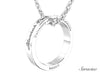 USC Graduation Ring Necklace White Gold