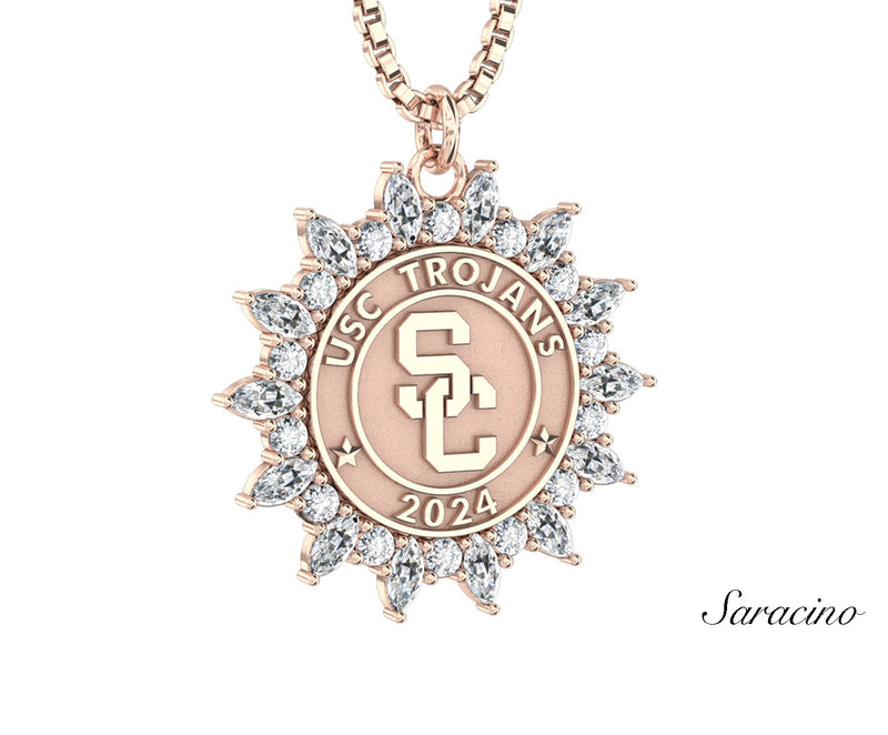 USC Marquise Diamond Graduation Pendant