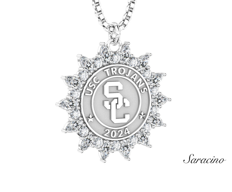 USC Marquise Diamond Graduation Pendant