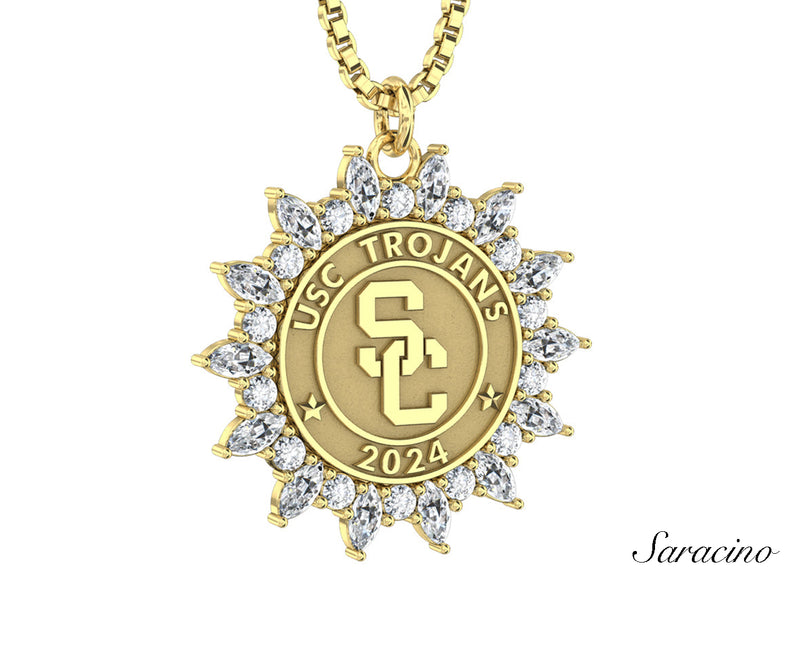 USC Marquise Diamond Graduation Pendant