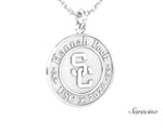 Traditional USC Graduation Pendant w Diamonds