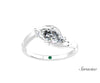 Twisted 1.0ct Marquise Diamond Engagement Ring White Gold