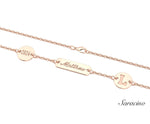 Loyola 3 Piece Graduation Bracelet Rose Gold