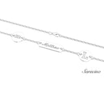 Loyola 3 Piece Graduation Bracelet White Gold