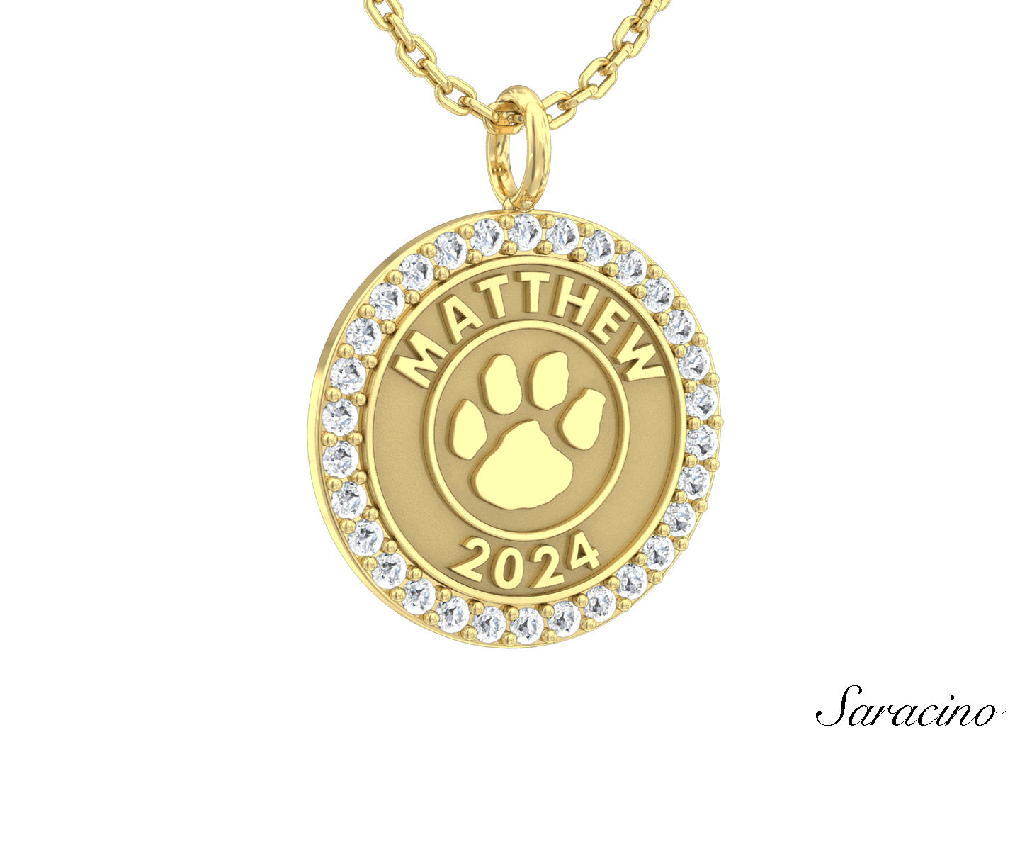 Buy Loyola Diamond Graduation Pendant - 100% Genuine – Saracino Custom ...