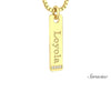 Loyola Graduation Tag Necklace Yellow Gold