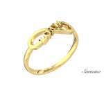 Loyola Infinity Ring Yellow Gold