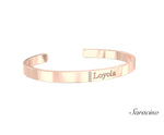 Loyola Diamond Graduation Bangle Rose Gold