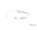 Loyola Diamond Graduation Bangle White Gold