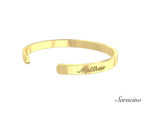 Loyola Diamond Graduation Bangle Yellow Gold