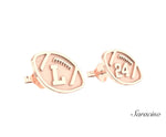 Loyola Football Stud Earrings Rose Gold