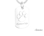 Loyola Dog Tag Graduation Pendant White Gold
