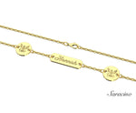 3 Piece US Navy Bracelet Yellow Gold