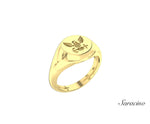 US Navy Signet Ring Yellow Gold