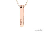US Navy 3 Sided Necklace Rose Gold
