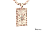 US Navy Fluted Micro Pendant Rose Gold