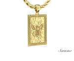US Navy Fluted Micro Pendant Yellow Gold