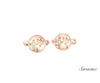 Cross and Dove Shield Cufflinks Rose Gold