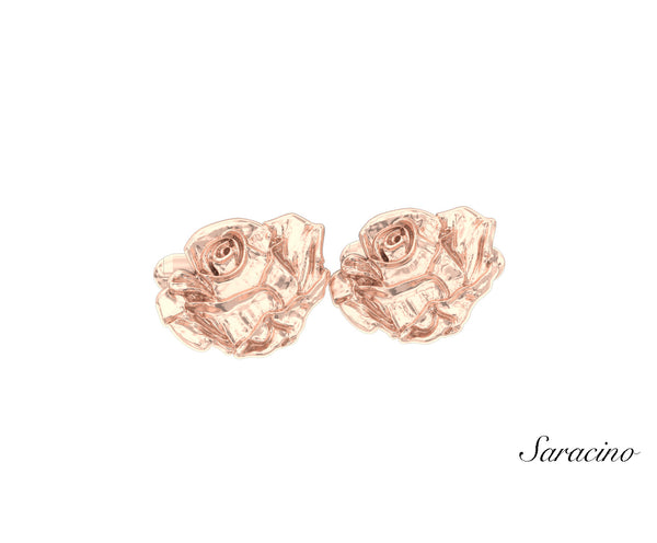 Buy Rose Cufflinks - 100% Authentic – Saracino Custom Jewelry