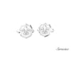 Fleur Shield Cufflinks White Gold