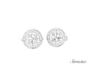 Compass Cufflinks with Diamond White Gold