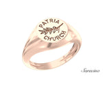 Patria Church Olive Branch Singet Ring Rose Gold
