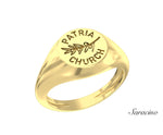 Patria Church Olive Branch Singet Ring Yellow Gold
