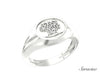 Patria Olive Tree Signet Ring White Gold