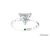 2ct Trillon Cut Diamond Engagement Ring White Gold