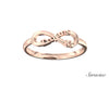 USC Alpha Phi Floating Ring Rose Gold