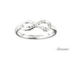 USC Alpha Phi Floating Ring White Gold