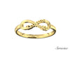 USC Alpha Phi Floating Ring Yellow Gold