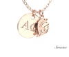 USC Greek Life Coin Necklace Rose Gold