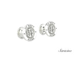 US Navy Custom Anchor Cufflinks White Gold