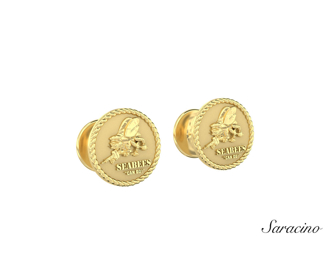 Buy US Navy Seabees Cufflinks - 100% Genuine – Saracino Custom Jewelry