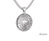 CYC 100 Year Anniversary Pendant w Baguette Diamond Halo