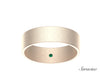 Brushed Wedding Band Rose Gold