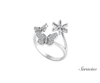 Butterfly Diamond Burst Ring