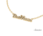 Custom Boat Name Diamond Necklace
